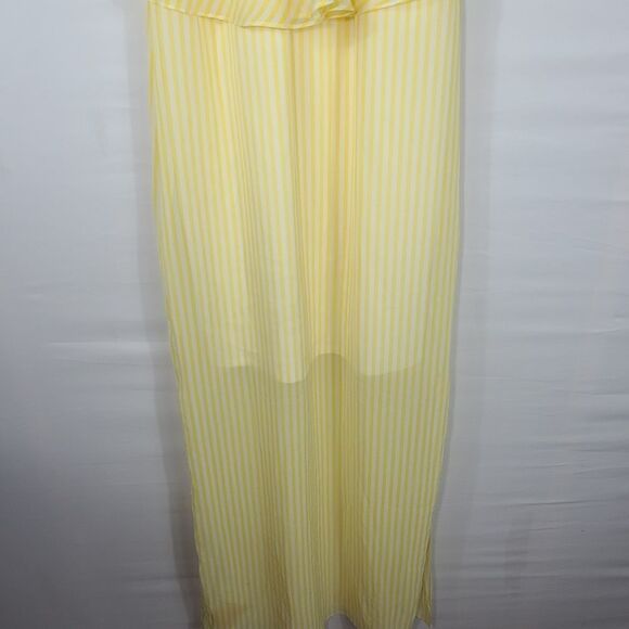 Gianni Bini Yellow And White Striped Maxi Dress - Picture 7 of 13